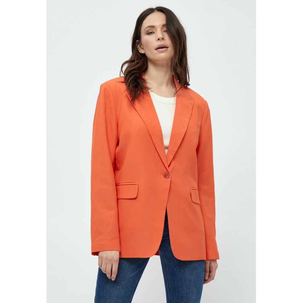 Peppercorn | Nadianna Breasted Blazer - Dusty Orange