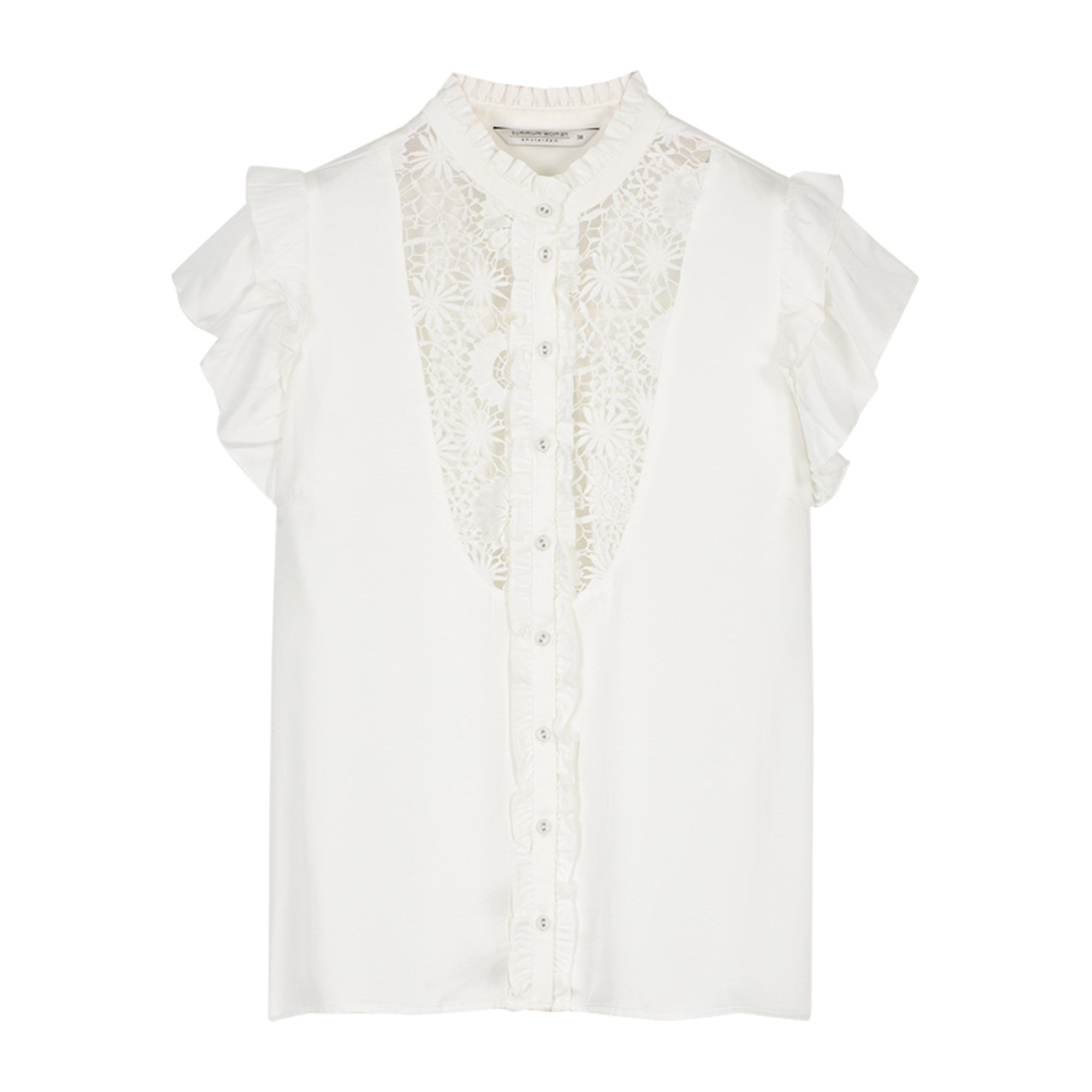 Summum Woman | Top lace silky satin