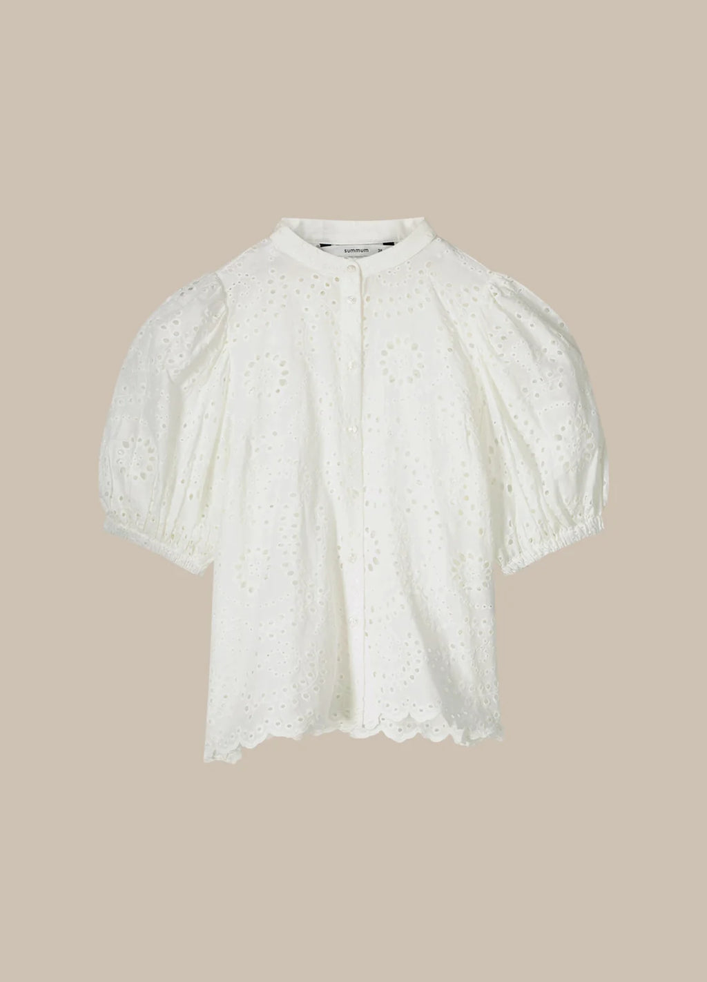 Summum | Blouse broderie anglaise - wit - 2S2867-11758