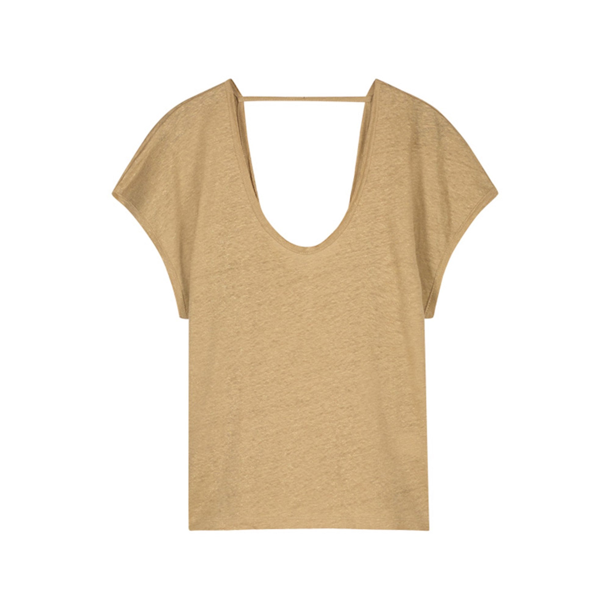 Summum Woman | Top metallic coated linnen