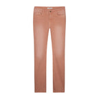 Summum Woman | Flared pant slubby stretch twill - peach