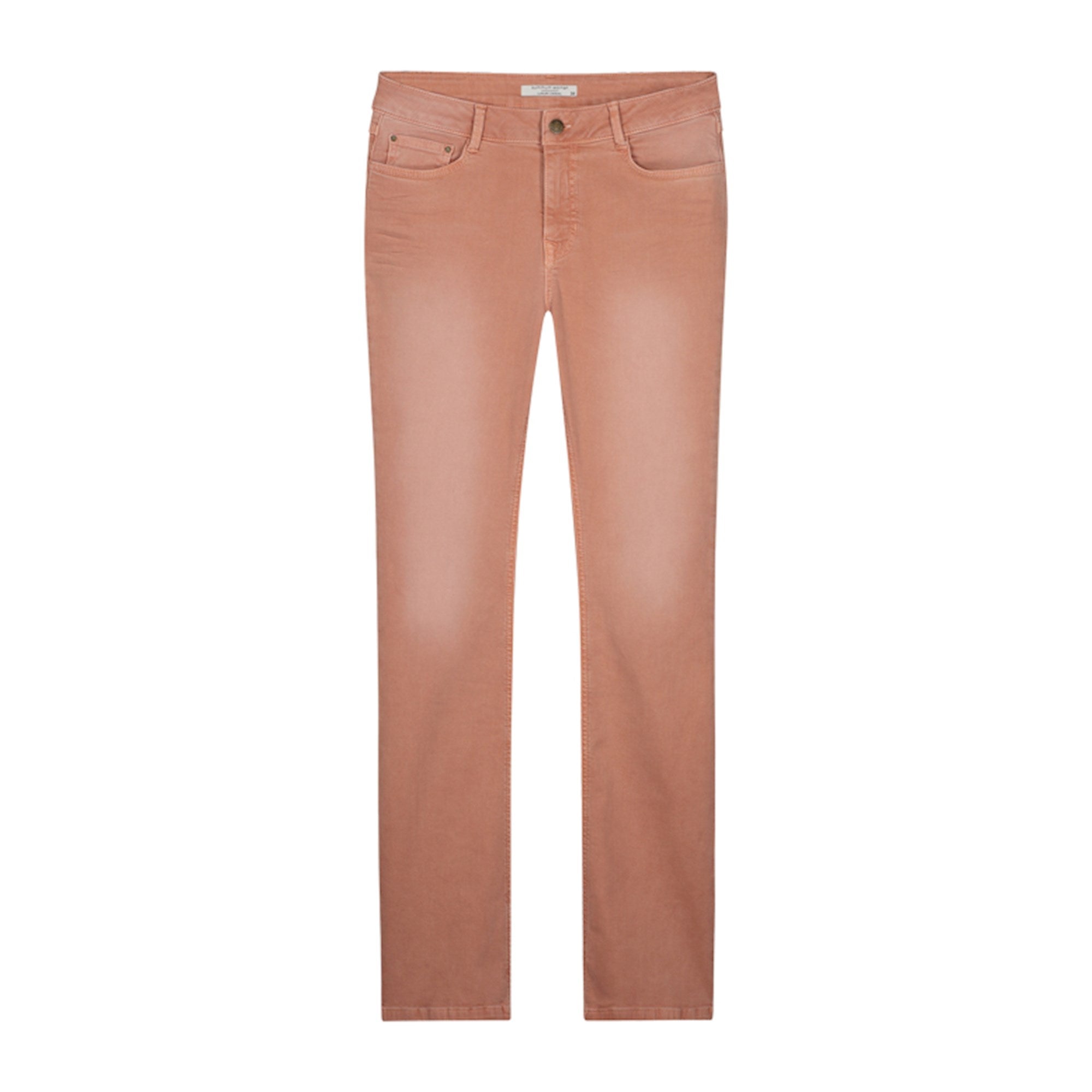 Summum Woman | Flared pant slubby stretch twill - peach