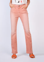 Summum Woman | Flared pant slubby stretch twill - peach