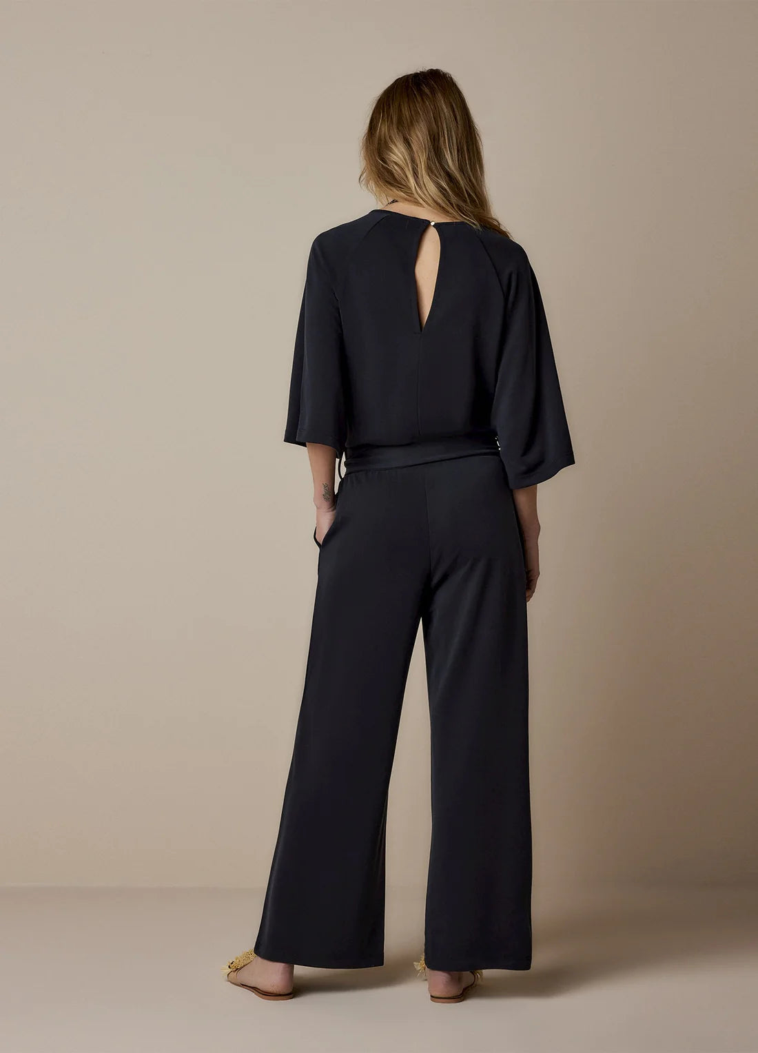 Summum | Jumpsuit washed modal - Black - 4s2446-30426