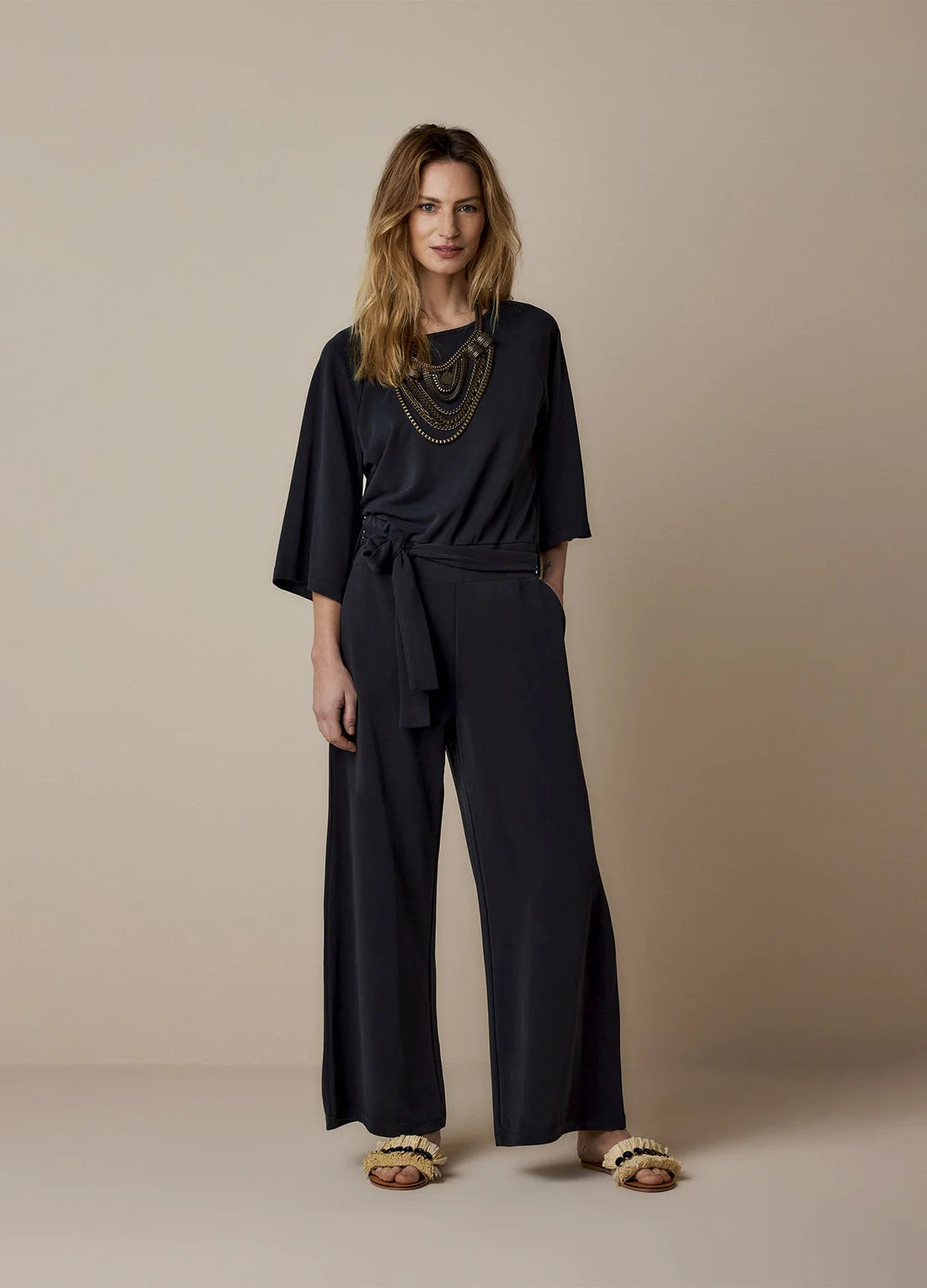Summum | Jumpsuit washed modal - Black - 4s2446-30426