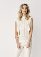 Summum Woman | mouwloze ruffle top - 7s5690-7892