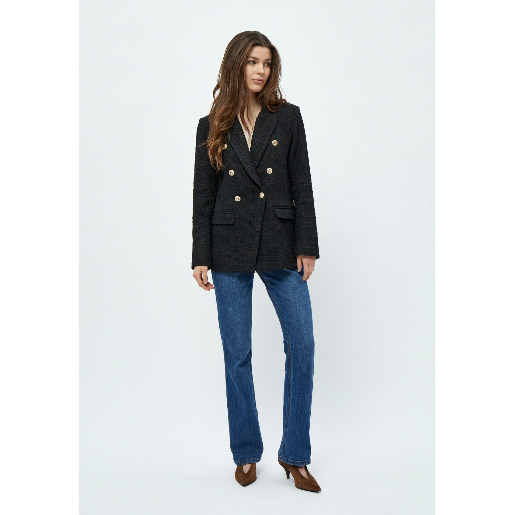 Peppercorn | Georgette blazer - black