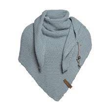 Knit factory | Gina triangle scarf stone green