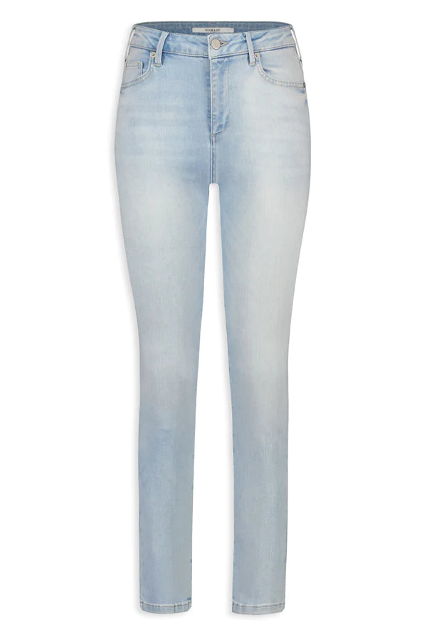 Homage | Sarah Stretchy Straight Jeans - Light Bright Blue - H-CS23M27