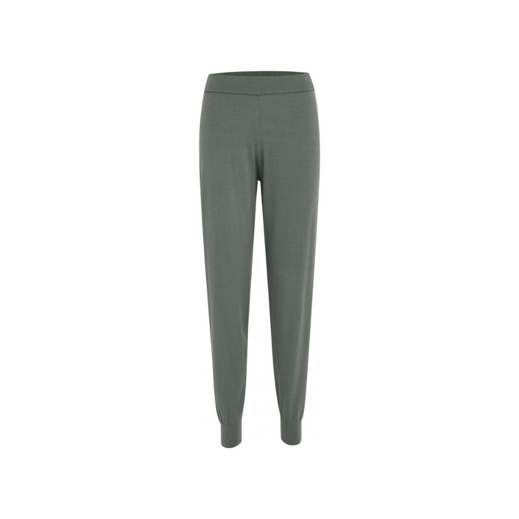 Peppercorn | Cindy Knit Pants Broek | Laurel Wreath Green