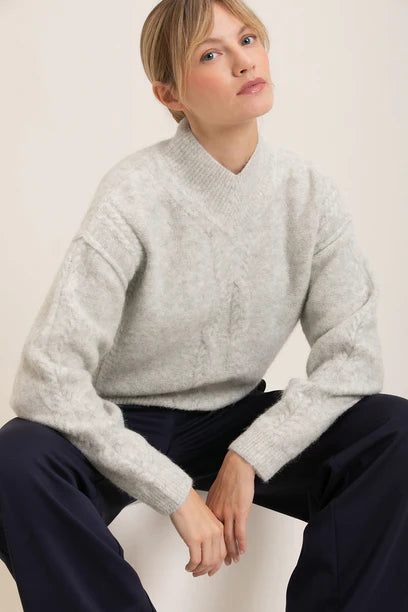 Josephine & Co | Kim sweater light grey melange