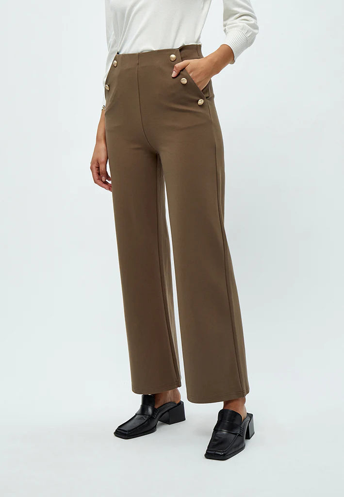 Peppercorn | Linea Wide Pants - dark winter twig