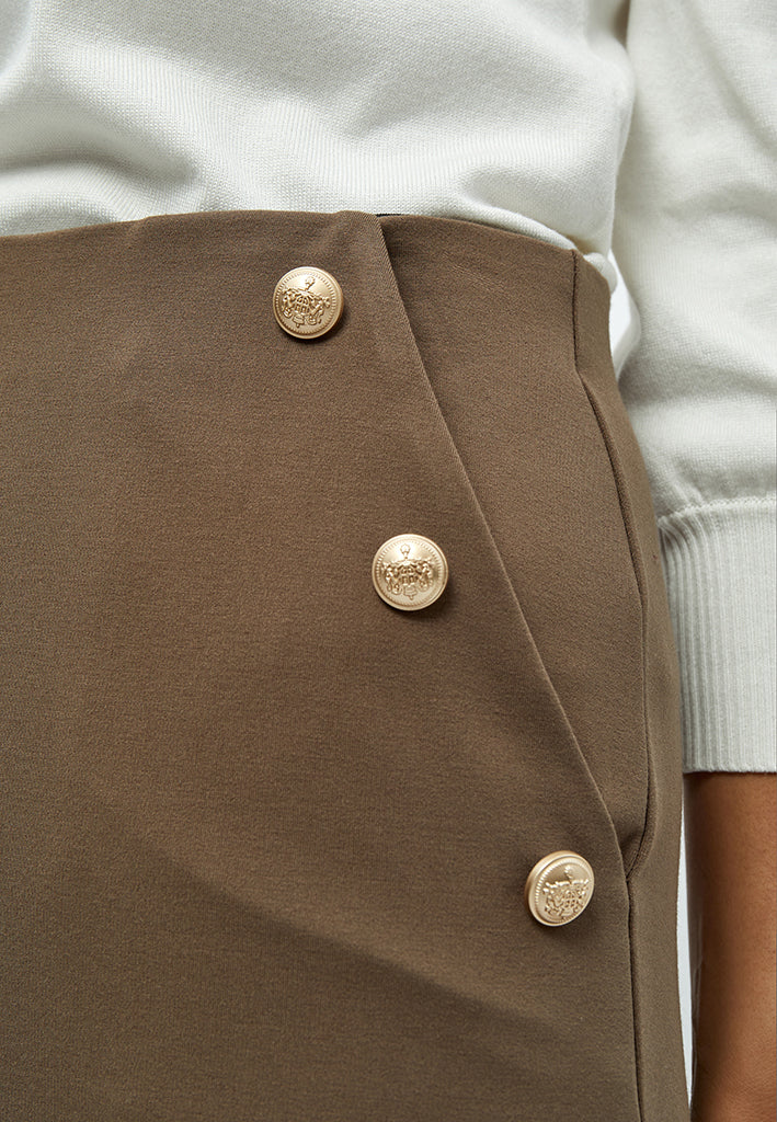 Peppercorn | Linea Wide Pants - dark winter twig