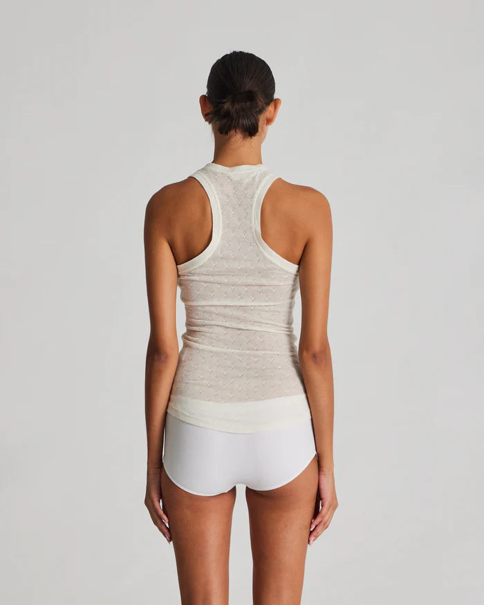 Gai + Lisva | Nellie silk top - off-white