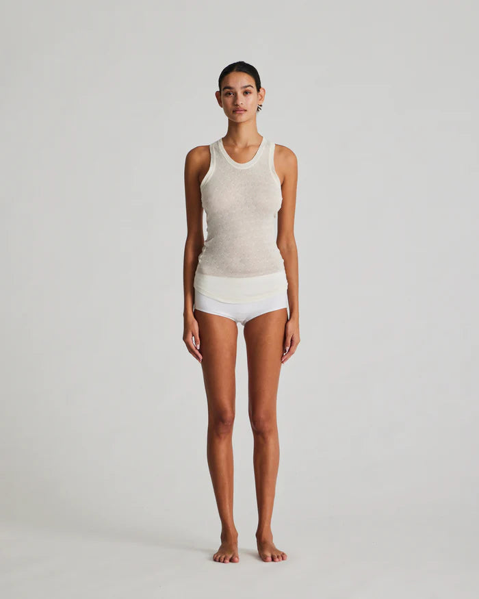 Gai + Lisva | Nellie silk top - off-white
