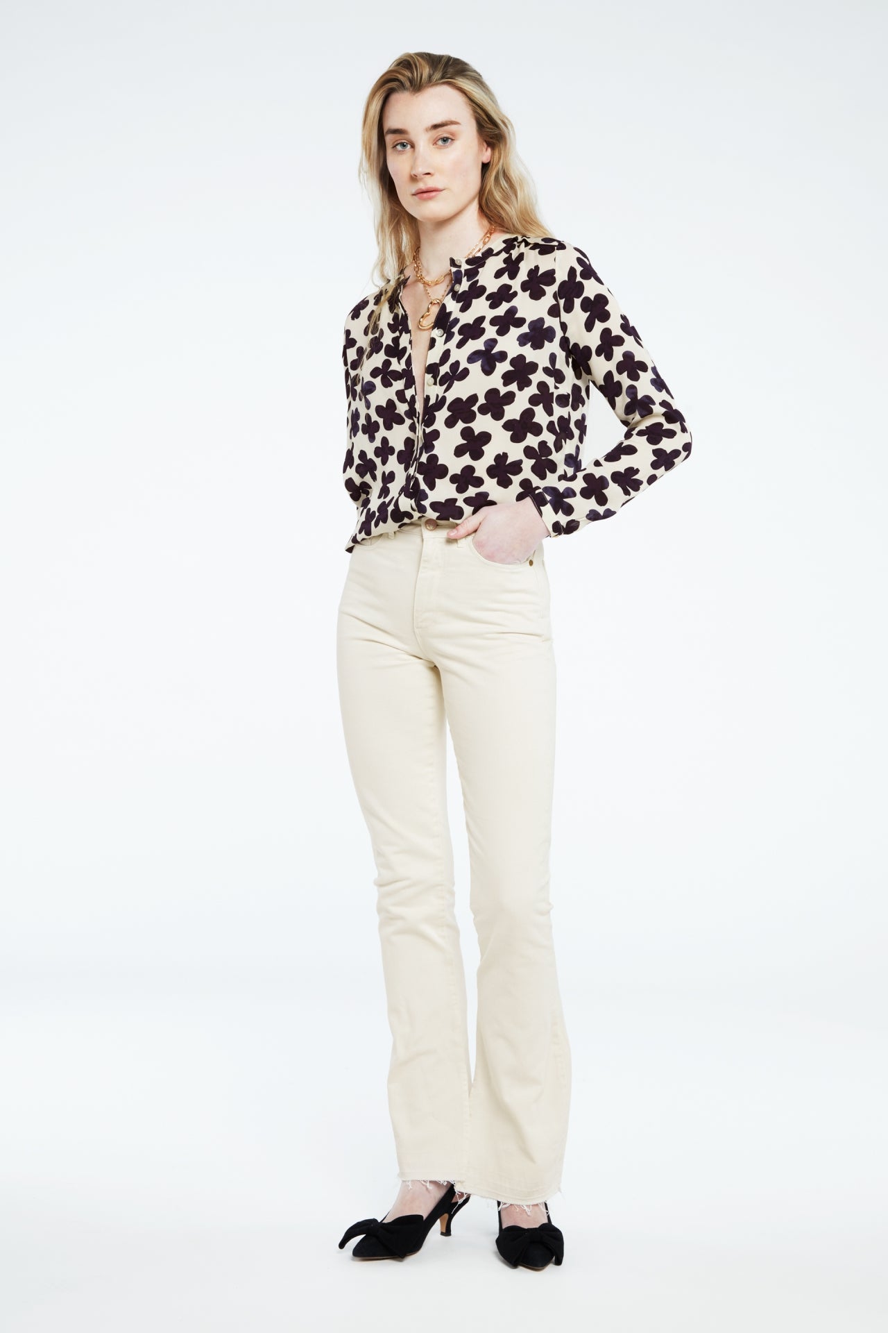 Fabienne Chapot | Pleunie bootleg - cream white