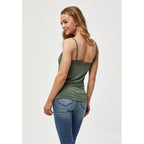 Peppercorn | Rosalinda Top Laurel Wreath Green