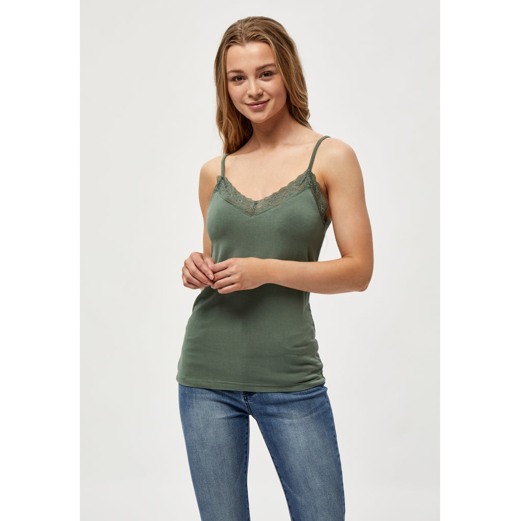 Peppercorn | Rosalinda Top Laurel Wreath Green