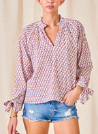 M.A.B.E | Suvi long sleeve top - print - M447059