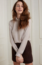 Yaya | Blouse Nacreous Grey Clouds