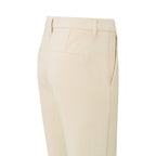 YAYA | 01-301007-207 Chino broek met normale taille, steekzakken en knoop (tapioca sand)