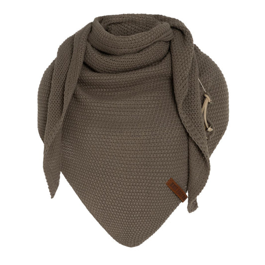 Knit Factory | Coco triangle scarf cappuccino