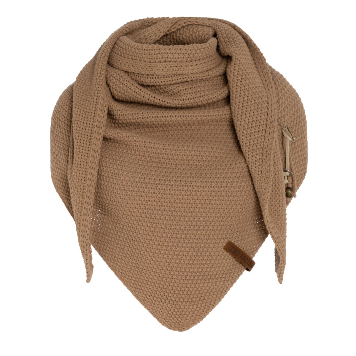 Knit Factory | Coco triangle scarf nude