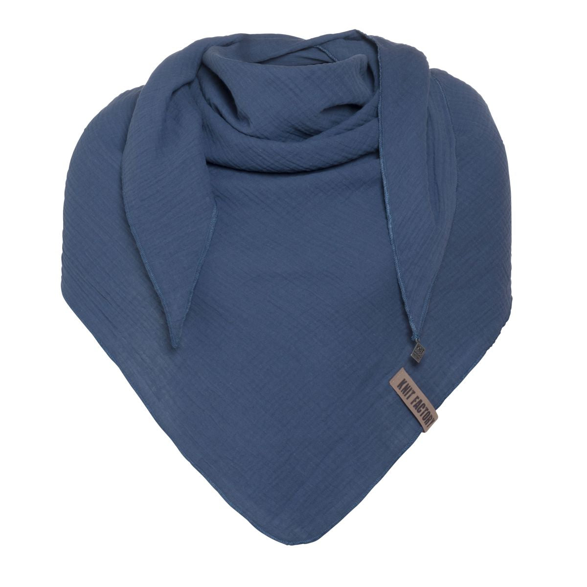 Knit factory | Liv triangle scarf indigo