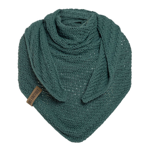 Knit Factory | Sally triangle scarf laurel