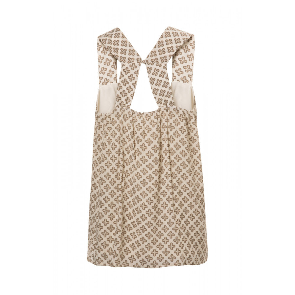 YAYA | Strappy top met V-hals, klassieke print en wijde pasvorm