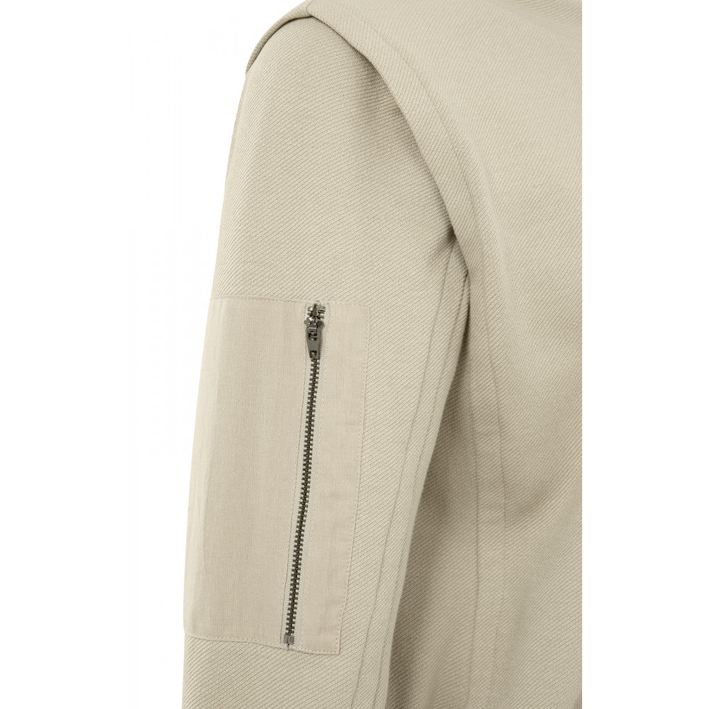 YAYA | Sweatshirt met ronde hals, lange mouwen en mouwzakje - Feather Grey - 01 109 013-208