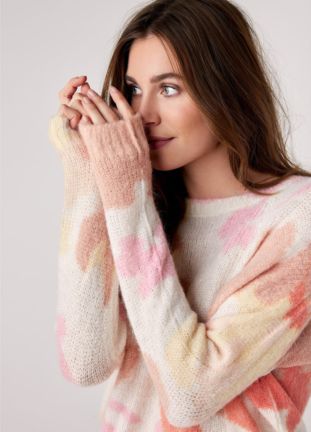 Summum | Wolmix Trui met Camouflageprint